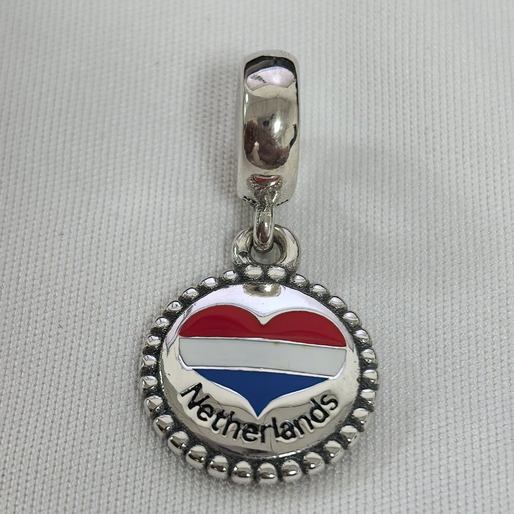 Pandora Netherlands Exclusive Charm Pendant, S925 Silver Jewelry
